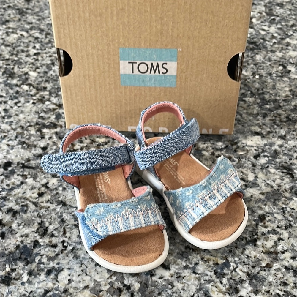 Toms Slub Denim Sandals